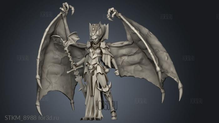 Fantasy Female Vampire human stl model for CNC