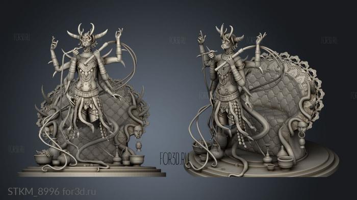 Demons the depths Gamazsh stl model for CNC