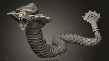 Фантастическая Змея 3d stl модель для ЧПУ