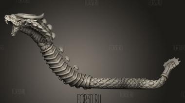 Фантастическая Змея 3d stl модель для ЧПУ