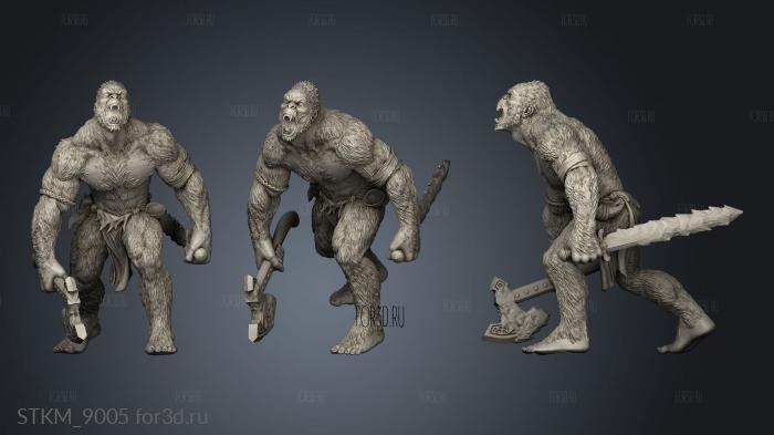 YETIS Yeti stl model for CNC