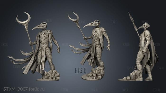 Khonshu Statue One Slim stl model for CNC