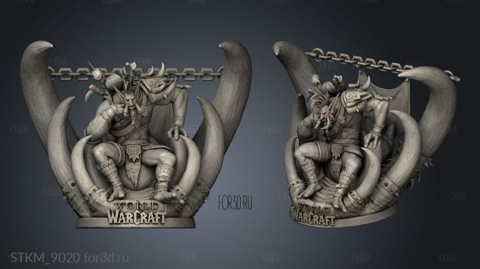 Vol jin World Warcraft stl model for CNC