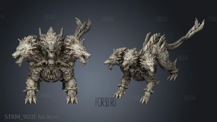 Hades Cerberus stl model for CNC