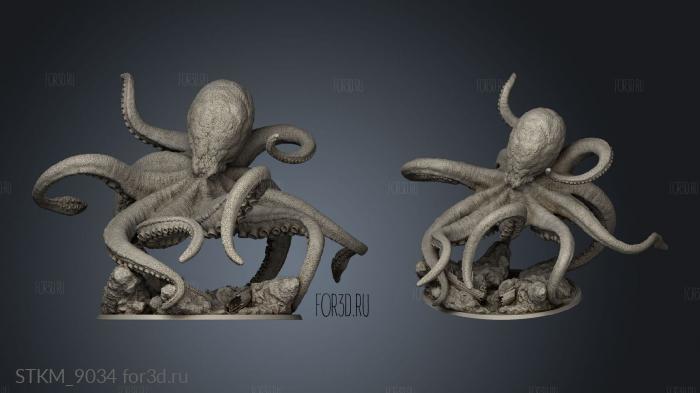 Kraken ship stl model for CNC