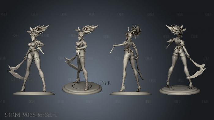 Azerama Akali Bunny NSFW stl model for CNC