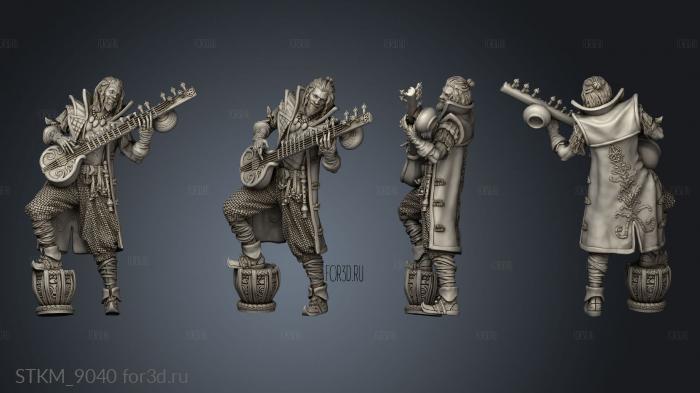 Uldor The Bard NPC stl model for CNC