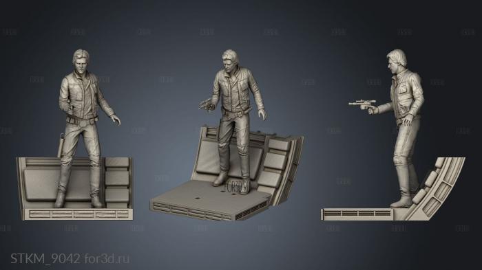 Han Solo 3d stl модель для ЧПУ