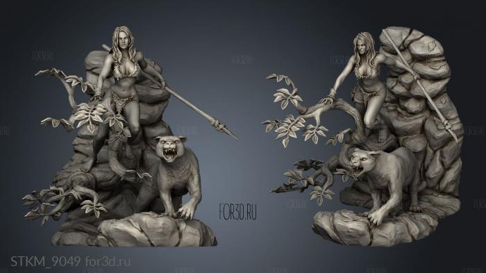 kingdom death KDM Jungle Queen Hector Moran stl model for CNC