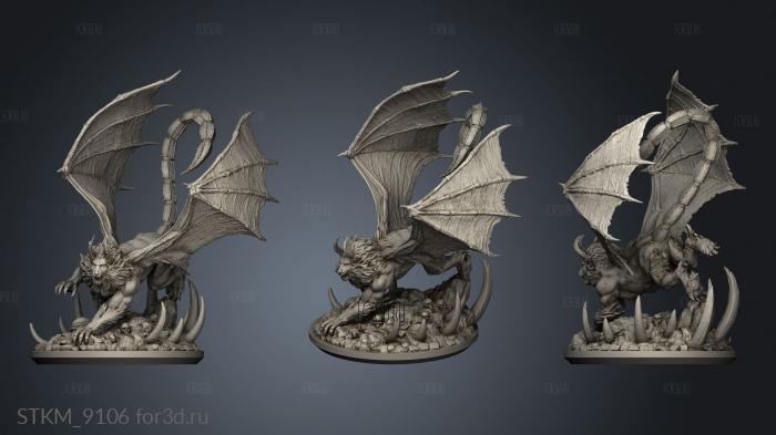 Manticore stl model for CNC