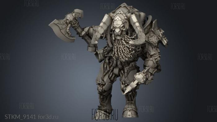 Infernal Golem Kashan Vra Beard stl model for CNC