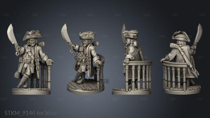 The Sanguine Sea Admiral Teeg Barbarak stl model for CNC