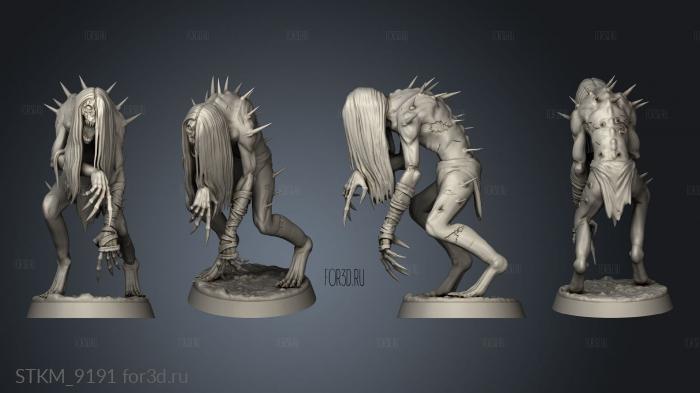 Graveborn Ghuls Infantry stl model for CNC