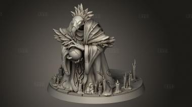 Народный священнослужитель из перьев 3d stl модель для ЧПУ