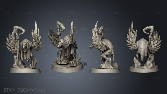 Feather Folk wizard stl model for CNC