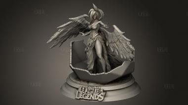 Легенды Лиги Морганы Украшают 3d stl модель для ЧПУ