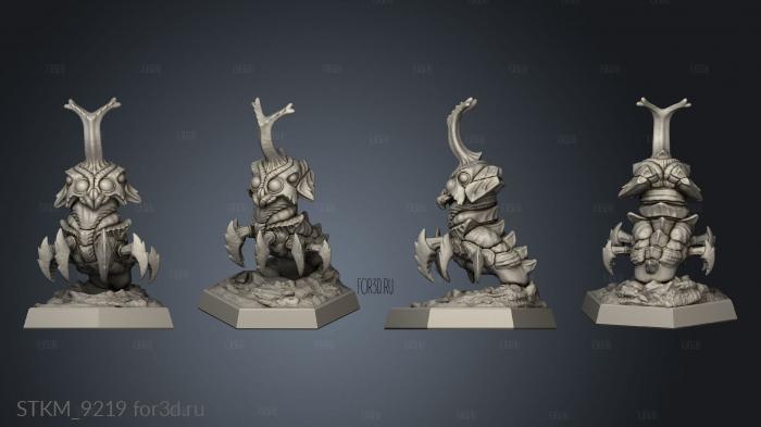 Aliens Chimera Morph Hatchling stl model for CNC