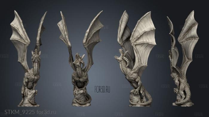 Daemonic Kingdom Photo Dragon stl model for CNC