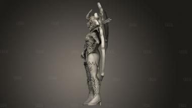 Стоящая Ярость 3d stl модель для ЧПУ