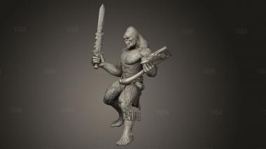 Йети 3d stl модель для ЧПУ