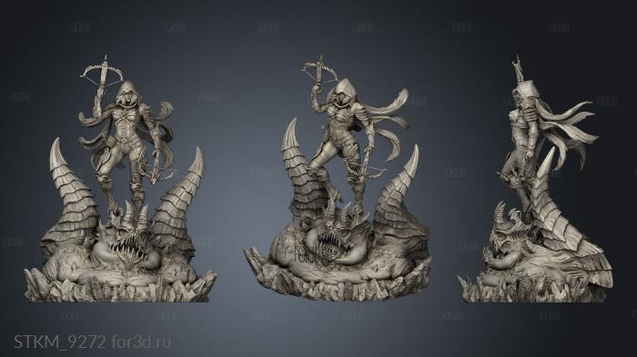 Demon Hunter stl model for CNC