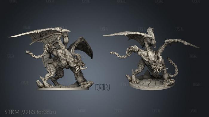 ashen manticore chain stl model for CNC