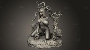 Вампирелла 3d stl модель для ЧПУ