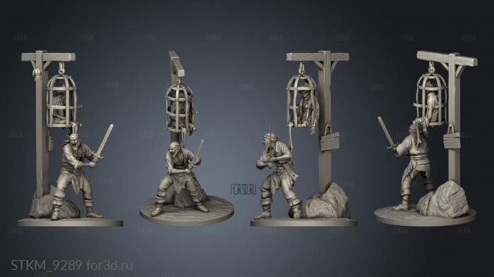 Pirates Grim Waters Siblings stl model for CNC