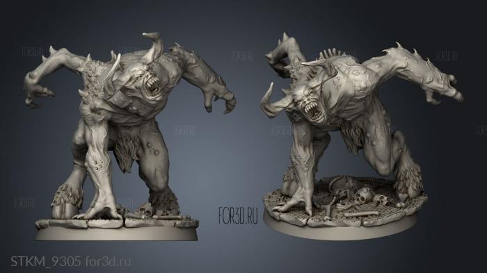 Abomination Minotaur stl model for CNC