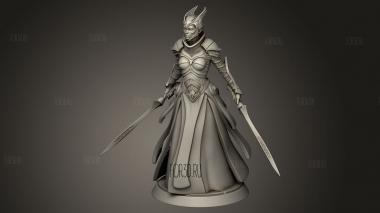 Женщина-Рыцарь 3d stl модель для ЧПУ