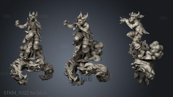 DEMONIC CIRCUS Fire breather stl model for CNC