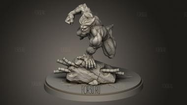 Звериный Синий Меховой Шарик 3d stl модель для ЧПУ