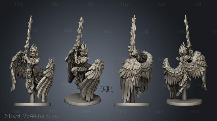 Heaven Hath Winged Female Deva stl model for CNC