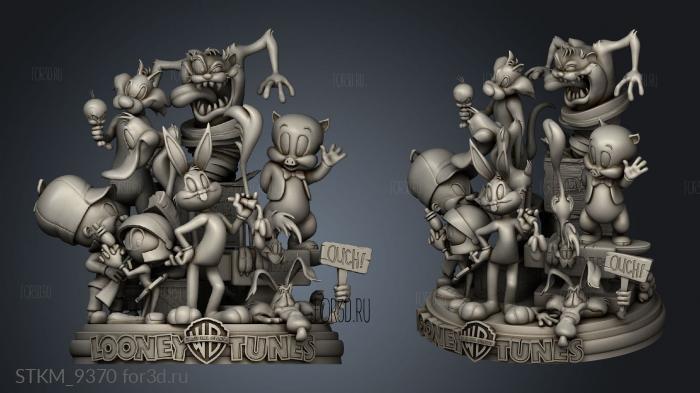 Tarcisio Calearo Looney Tunes Diorama Anvil stl model for CNC