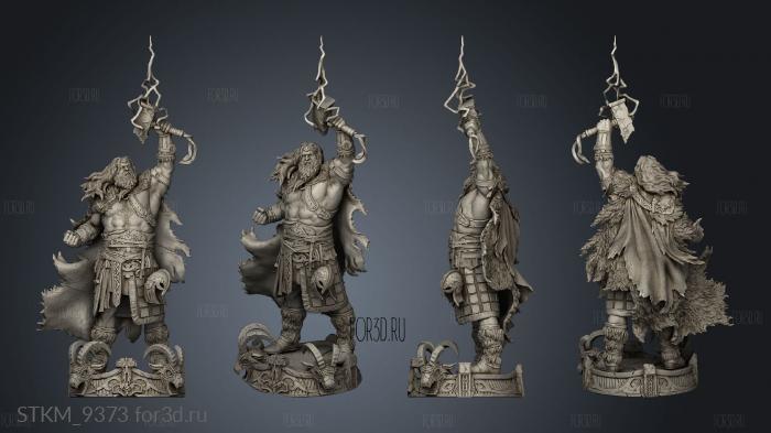 Fantasy Journey to Nidavellir Toreador Clan Thor Statue stl model for CNC