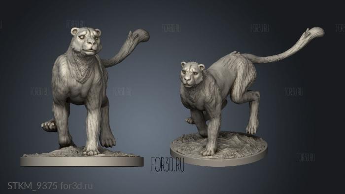 Animals TO Cheetah stl model for CNC