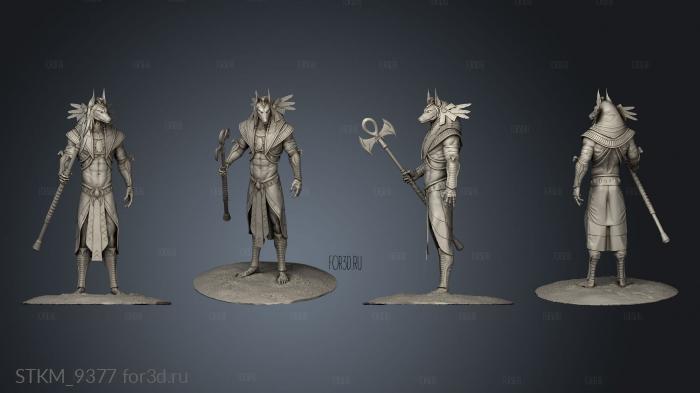 Anubis 33 stl model for CNC