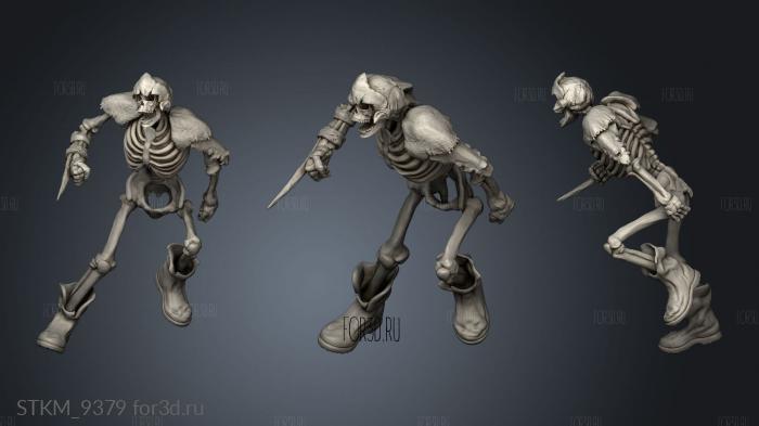 Line Bones stl model for CNC