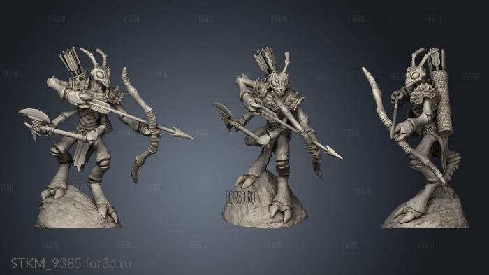 Caves Despair Insectoid Ant Warrior Archer stl model for CNC