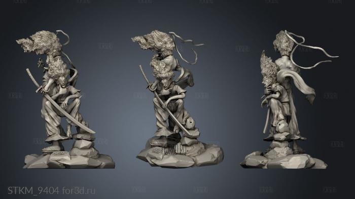 Afro Samurai stl model for CNC