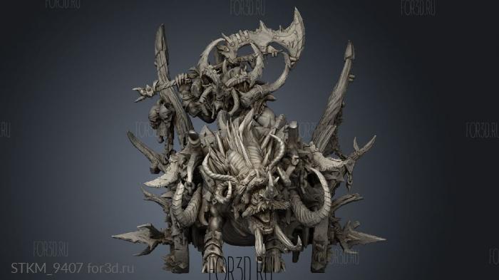 Savage Lord Chariot stl model for CNC