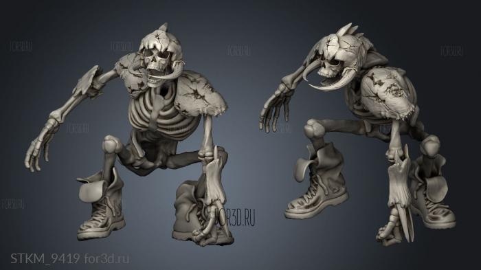 Linebones stl model for CNC