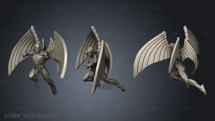 Blue Harpy stl model for CNC