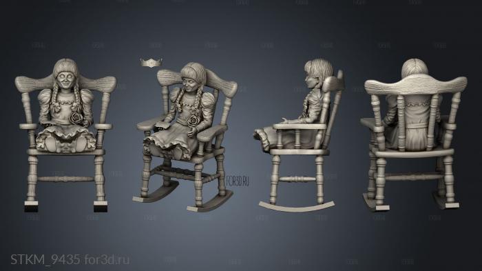 ANNABELLE Chair stl model for CNC