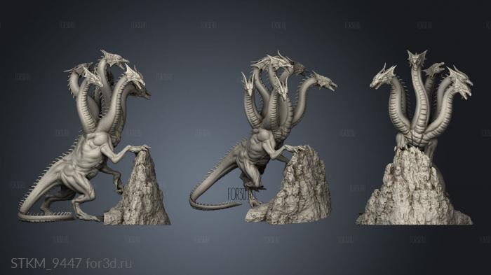 Tiamat Mountain stl model for CNC