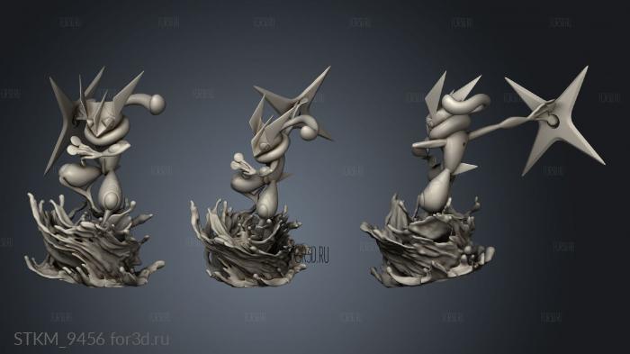 Greninja greninja stl model for CNC