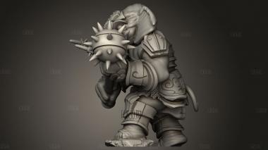 Воин-Слон 3d stl модель для ЧПУ