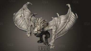 Гигантская Летучая Мышь 3d stl модель для ЧПУ
