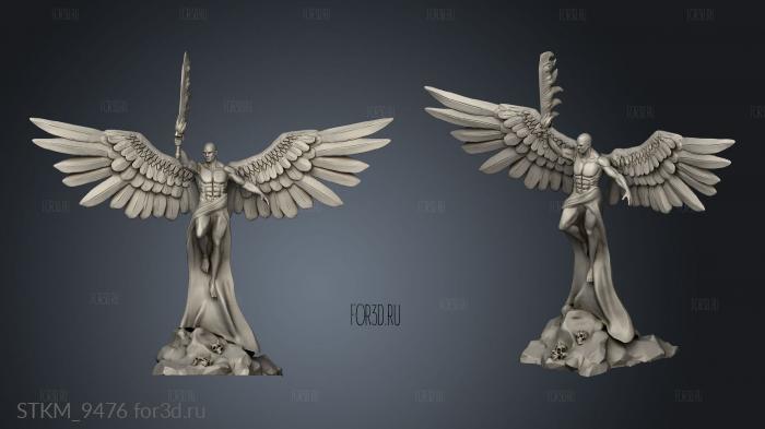 Dark Realms WP Monster Angel stl model for CNC