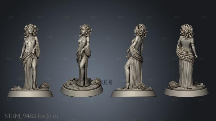 Ghoy Odyssey Enemies Medusa stl model for CNC